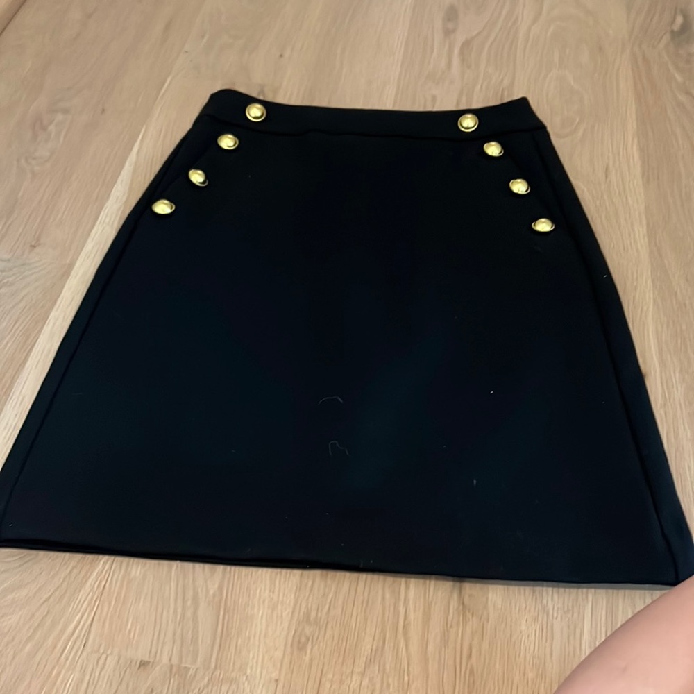 Ann Taylor Loft black shift skirt